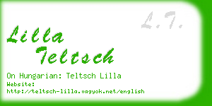 lilla teltsch business card